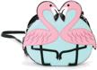 ashley flamingo shoulder crossbody black logo