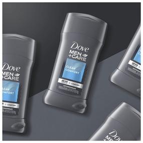 img 1 attached to 🧼 Dove Men+Care Чистый комфорт Антиперспирант-дезодорант для мужчин - 48-часовая защита от пота с витамином Е и тройным увлажнителем, 2,7 унции (пачка из 4 штук)