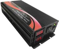 krxny 2000w pure sine wave power inverter: reliable 12v dc to 🔌 110v 120v ac 60hz conversion for car/rv home solar system – with led display logo