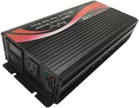 img 3 attached to KRXNY 2000W Pure Sine Wave Power Inverter: Reliable 12V DC to 🔌 110V 120V AC 60HZ Conversion for Car/RV Home Solar System – With LED Display