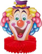 🤡 colorful beistle clown centerpiece, 10-inch - eye-catching table decoration logo