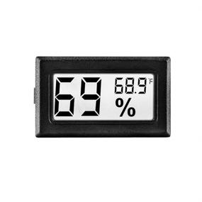 img 2 attached to 🌡️ 12-Pack Mini Digital Electronic Temperature Humidity Meters Gauge - Indoor Thermometer Hygrometer with LCD Display in Fahrenheit (℉) for Humidors, Greenhouse, Garden, Cellar, Fridge, Closet - Multicolored