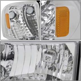 img 3 attached to 🔦 Chrome Amber Replacement Headlights for 1994-2002 Ram - DNA Motoring HL-OH-DR944P-CH-AM