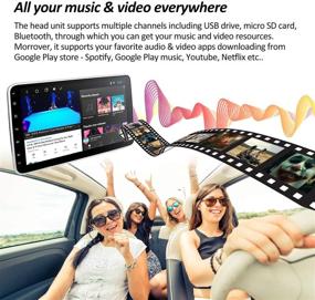 img 1 attached to Corehan 10.1 inch Touchscreen Android 10 Car Radio with Bluetooth, WiFi, GPS Navigation System - Double Din Car Stereo (2GB RAM 16GB ROM)