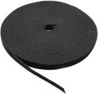 🔗 saisn reusable fastening tape cable ties - durable and versatile 3/4 inch double side hook roll (25 yard, black) logo