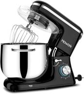 🍞 howork stand mixer, 8.45 qt bowl 660w food mixer, multi functional kitchen electric mixer with dough hook, whisk, beater, egg white separator - increased capacity (8.45 qt, black) логотип