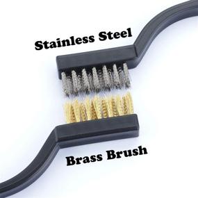 img 3 attached to Scratch Stainless Masonry Bristle Cleaning Abrasive & Finishing Products for Abrasive Brushes