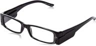 🔦 enhance your reading experience with lighted reading glasses - 2.00 unisex frames logo