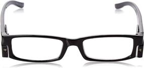 img 3 attached to 🔦 Enhance Your Reading Experience with Lighted Reading Glasses - 2.00 Unisex Frames