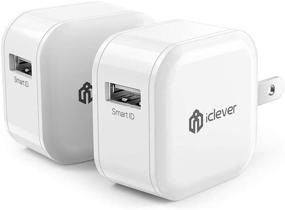 img 4 attached to Compact USB Wall Charger for Travel, 12W 2-Pack Phone Charger Adapter with Foldable Plug - Compatible with iPhone11 Pro/X/XR/8/7/6/Plus, iPad Pro/Air 2/Mini 3/Mini 4, Galaxy S7/S6/S6 Edge/Edge+