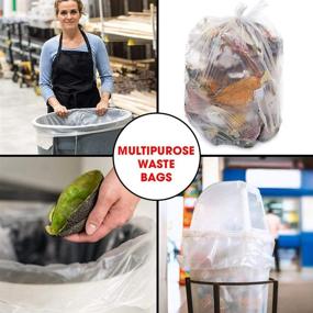 img 2 attached to 🗑️ Dualplex Clear Recycling Trash Bags 33 Gal Garbage Bag 100/case 33&#34; X 39&#34; 1.2 Mil: Durable & Environmentally Friendly Waste Disposal Solution