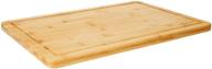 🔪 heim concept extra large organic bamboo cutting board: superior quality for effortless food preparation логотип