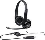 logitech clearchat comfort/usb headset h390 🎧 (black): enhanced audio experience for ultimate comfort логотип