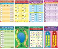 🎲 engaging math mat dice games for kids ages 5 – 7 – educational and fun math games for school or home use – 8 double-sided games for addition, subtraction, and more logo