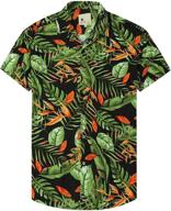 🌺 stylish hawaiian shirts for men - short sleeve floral aloha beach shirt, perfect for casual summer outfits, button down shirts logo