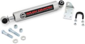 img 2 attached to 🔧 Rough Country N3 Steering Stabilizer for 1999-2006 Chevy Silverado GMC Sierra Tahoe Suburban Yukon 1500 4WD (Part Number: 8732030)