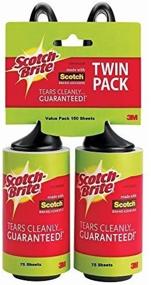 img 2 attached to 🧹 Эффективный липкая лента Scotch-Brite Twin Pack, 75 штук (упаковка из 2 штук) для выдающегося удаления катышек