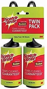 img 4 attached to 🧹 Эффективный липкая лента Scotch-Brite Twin Pack, 75 штук (упаковка из 2 штук) для выдающегося удаления катышек