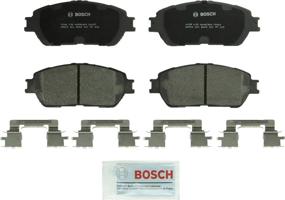 img 1 attached to Набор керамических тормозных колодок Bosch BC906 QuietCast Premium для автомобилей Lexus ES300, ES330; Toyota Avalon, Camry, Sienna, Solara, Tacoma, передняя ось - улучшенная производительность и уменьшенный шум.