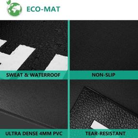 img 1 attached to 🚴 Thinvik Bike Mat: PVC Environmental Mat for Peloton Spinning Bike & Wahoo Kickr - Protect Your Floors with 30×60in / 30×72in Mat, Perfect for Cycleops Rowe Indoor Cycling Exercise Stationary Bike with Stone Texture