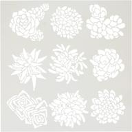 🌵 the crafters workshop tcw613 template: pretty succulents in white, ideal for 12x12 crafting projects logo