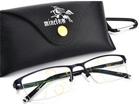 img 3 attached to 👓 mincl/Photochromatic Progressive Multifocus Reading Glasses for Men: Enhance Vision with Style