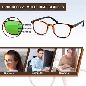 img 2 attached to 👓 Enhanced Multifocal Progressive Reading Glasses for Men & Women with Anti Reflective Coating