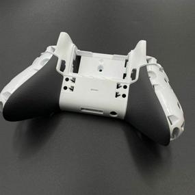 img 1 attached to 🎮 Meijunter White Replacement Full Housing Shell Case Cover for Xbox One Elite Controller - Repair Parts for 1st Series
