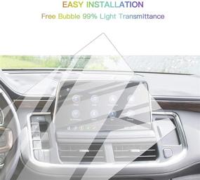 img 3 attached to 💎 Premium Tempered Glass Screen Protector for 2021 Tahoe Suburban Infotainment 3 Plus System 10.2In Navigation Display - HD Clear LCD, 9H Hardness, GPS Touch Screen Protective Film