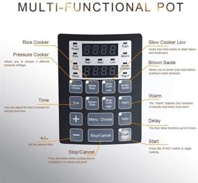 img 1 attached to 🍲 prepAmeal 6QT 8 IN 1 Pressure Cooker: The Ultimate Multi-Functional Instant Cooker for Fast, Delicious Meals