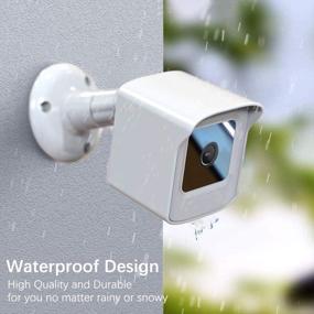 img 3 attached to 📷 PEF Mount for All-New Wyze Cam V3: Weatherproof Protective Cover and 360 Degree Adjustable Wall Mount - Ideal for Wyze V3 Outdoor Indoor Smart Home Camera System (White, 1 Pack)