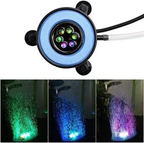 img 2 attached to 🐠 Vibrant NICREW Multi-Colored LED Aquarium Stone Disk with LED Light - 2 Inches Diameter: Enhance Your Fish Tank Décor