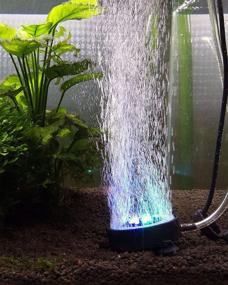 img 1 attached to 🐠 Vibrant NICREW Multi-Colored LED Aquarium Stone Disk with LED Light - 2 Inches Diameter: Enhance Your Fish Tank Décor