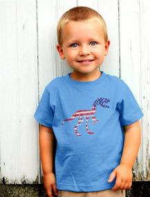 img 1 attached to Tstars Dinosaur American Toddler T Shirt Boys' Clothing in Tops, Tees & Shirts