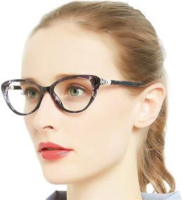 img 3 attached to OCCI CHIARI Anti Blue Light Reading Glasses UV400 for Women - Large Frame (1.0 1.5 2.0 2.5 3.0 3.5 4.0): Shop Now!