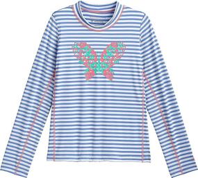 img 1 attached to Coolibar Kids Sandshark Sleeve Shirt Girls' Clothing