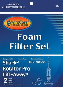 img 3 attached to 🔍 EnviroCare Premium Replacement Vacuum Cleaner Foam Filter Kit for Shark Rotator Pro NV500 Series (2 Filters) - Superior Filtration for Ultimate Cleaning Performance