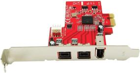 img 1 attached to Адаптер карты хоста Ableconn PEX-FW107 низкого профиля PCI Express (PCIe) - 3 порта 1394b и 1394a FireWire - чипсет TI XIO2213