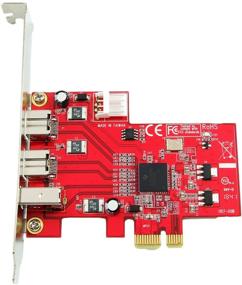 img 3 attached to Адаптер карты хоста Ableconn PEX-FW107 низкого профиля PCI Express (PCIe) - 3 порта 1394b и 1394a FireWire - чипсет TI XIO2213