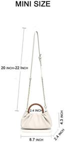 img 3 attached to Shaelyka Women Dumpling Shoulder Strap Women's Handbags & Wallets