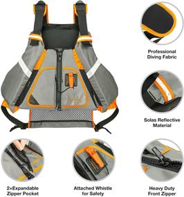 img 3 attached to 🌊 Universal Adult Watersport Vest by Awesafe