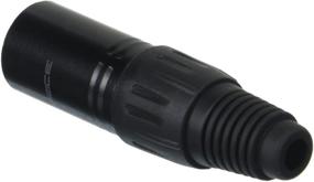 img 1 attached to 🔌 Monoprice DMX Connector: 5-Pin Male - Black Aluminum, Plastic Cap, Strain Relief, Solder Cups