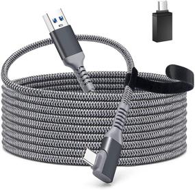 img 4 attached to 🔌 QIYO Oculus Quest 2 Link Cable 16FT USB 3.2 Gen 1 Type C - High-Speed Data Transfer & Fast Charging for VR Oculus Quest Headset and Gaming PC