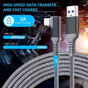 img 2 attached to 🔌 QIYO Oculus Quest 2 Link Cable 16FT USB 3.2 Gen 1 Type C - High-Speed Data Transfer & Fast Charging for VR Oculus Quest Headset and Gaming PC