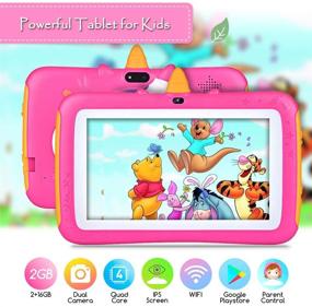 img 3 attached to 7 inch Android 9.0 Kids Edition Tablet with WiFi, GMS Certified, 2GB+16GB Tablet for Kids – Parental Control, Kids-Proof Case Included