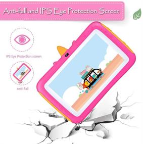 img 1 attached to 7 inch Android 9.0 Kids Edition Tablet with WiFi, GMS Certified, 2GB+16GB Tablet for Kids – Parental Control, Kids-Proof Case Included