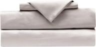 🛏️ blueclans king size sheets - 1000 thread count egyptian cotton 4 piece sheet set, light grey, 17 inch deep pocket, soft solid luxury bedding for hotel-like comfort - includes fitted sheet, flat bed sheet, and 2 pillowcases logo