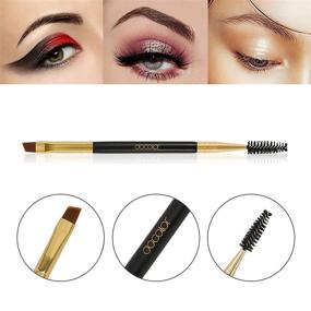 img 1 attached to 💆 Docolor Duo Eyebrow Brush Set: Professional Eye Makeup Tool for Perfectly Defined Brows