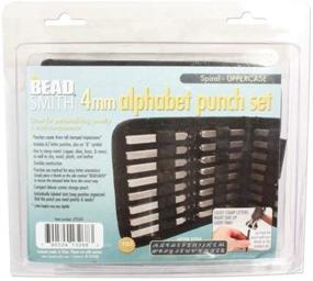 img 1 attached to 🔢 Metal Uppercase Spiral Font Alphabet Letters Punch Set - 27 Pieces (4mm)