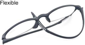 img 2 attached to 👓 Mcoorn Lightweight Memory Plastic Reading Glasses for Men and Women: Flexible and Stylish Readers